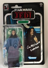 Star Wars Ian McDiarmid Emperor Palpatine 6in Action Figure -GENUINE Signed picture