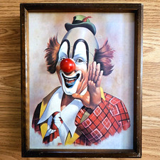 Arthur Sarnoff Framed Ringo The Happy Clown Music Box Nose 10.25x8.5 Working picture