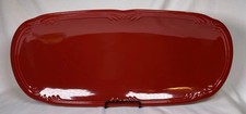 Vintage Pfaltzgraff Winterberry Ruby Red 16X7.5” Rectangular  Serving Tray Rare picture