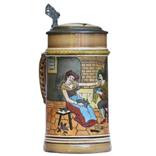 J. P. Thewalt Beer Stein 1291 | 0.5 L Germany Antique Circa 1910 picture