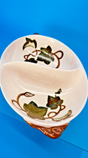 Vintage Metlox Poppytrail Divided Serving Dish Ivy Pattern California Pottery picture
