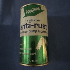 NOS Vintage Prestone Radiator Anti-Rust NOS Man Cave Advertising Piece FULL picture