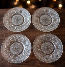 Vtg Indiana Glass Sandwich Clear 6