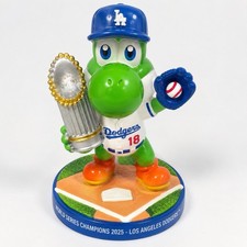 Yoshi #18 LA Dodgers 2025 World Series Champions Trophy Baseball Figure picture