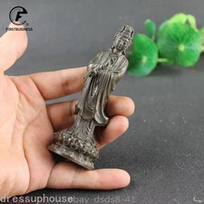 Retro Bronze Buddha Statue Home Crafts Collection Handmade Decoration Gift picture