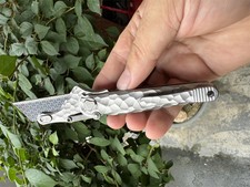 Titanium Alloy EDC Folding Knife Handle Quick-Open Outdoor Tool (No Blade) picture