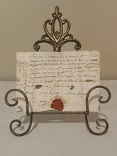 RARE 1789 French-Spanish Merchant Manuscript - Cadiz Trade - WAX SEAL - Jan 1789 picture