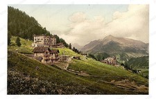 Leysin Switzerland Hotels Standard Postcard COPY RPPC picture