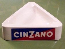 Vintage CINZANO Triangular Ashtray White, Made in Italy, Richard Ginori Vermouth picture