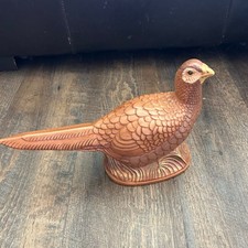 Vintage Arnel's Ceramic Pheasant Figurine Hand Painted Brown Bird Statue AGS picture
