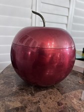 Rare Mid-Century Modern Apollo Studios Apple Ice Bucket With Tongs picture