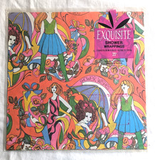 Vintage Exquisite Gift Wrap Wrapping Paper Shower Mod MCM Psychedelic Women NOS picture