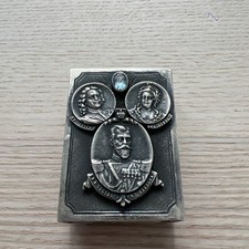 Imperial Russian Silver Match Safe Romanov Nicholas II Spurious Marks picture