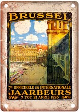 Vintage TOUSSAINT Fernand Brussel Travel Poster Retro Look Sign T1306 picture