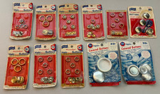 Prims & Boye Sewing Button Buttons Lot Set of 11 Packs Vintage picture