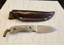 Mint Bradford Guardian 4 MagnaCut Collector Fixed Blade Knife Camo Micarta picture