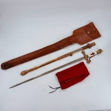 Vintage Henderson-Ames Knights Templar Masonic Fraternal Sword Scabbard Sheath picture