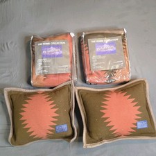 Vintage Pendleton Beaver State 2 Shams & 2 Pillows Native American Print *READ* picture
