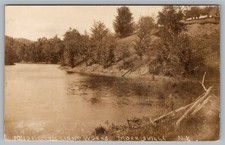 RPPC Electric Light Works Pond, Morrisville NY New York Real Photo Postcard picture