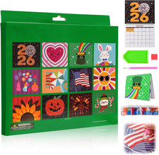 2026 Diamond Art Calendar Kit, Wall Calendar Diamond Painting Kit, DIY Diamond A picture