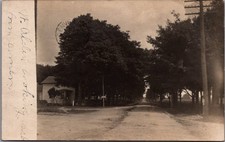 RPPC Alden NY Street Scene 1909 Real Photo Postcard Denver CO Addressed picture