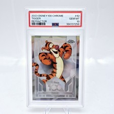 2023 Topps Chrome Disney 100 Tigger #42 PSA 10 Refractor 1st Edition picture