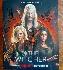 Cast x6 Liam Hemsworth Anya Signed The Witcher 10x8 Photo Proof Signing For Us picture