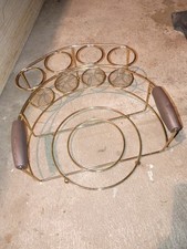Vintage Retro Gold Buffet Caddy picture