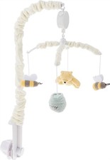 Disney Baby Winnie The Pooh Classic Ivory Sage Butter Musical Mobile Bees Hunny picture