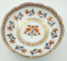 Vintage Giraud Limoge Bowl Trinket Dish Gold Blue Whit Made in France picture