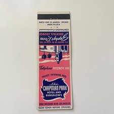 The Chapman Park Hotel & Bungalows Los Angeles Vintage Matchbook Cover TMB70-4 picture