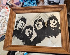 wall art vintage retro mid-century collectibles Beatles mirror  picture