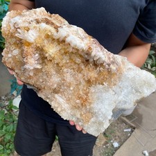 16.2lb Natural Clear White Quartz Cluster Chrysanthemum Crystal Rough Specimen picture