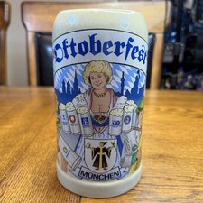 Vintage Gerz Munchen German Stoneware Beer Stein / Mug Oktoberfest picture