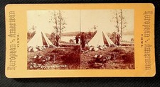 Picturesque Camp Stereoview European & American Views 1900s Curved Mount picture