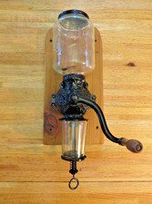 Antique ARCADE CRYSTAL No 3 Coffee Grinder Wall Mounted picture