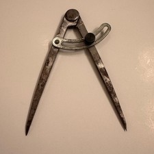 Vtg Engineer Wing Legged Divider Compass Heavy Duty Unmarked 6
