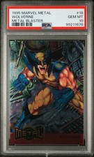 1995 MARVEL METAL METAL BLASTER #18 WOLVERINE PSA 10 picture