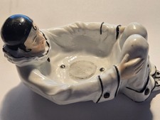 Antique PIERROT CLOWN TRINKET DISH- SITZENDOR GERMANY #  # 2218 picture