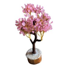 Rose Quartz Gemstone Tree , Crystal for Positive Energy,  Money Tree picture