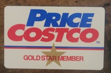 Vintage Expired 1993 Price Costco Store Credit Card, Gold Star Member picture