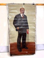 Soviet painting  Canvas Oil  Vladimir Lenin Soviet revolutionary leader picture