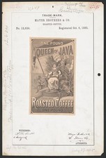 Photo:Mayer Brothers & Co Queen of Java Roasted Coffee Trademark 1885 picture