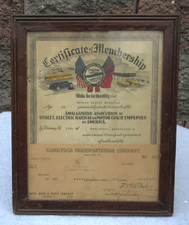 1945 Conestoga Transporation Co. Pa Railway Motor Coach of America Certificate picture