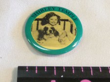 SHIRLEY TEMPLE AND DOG  PINBACK picture