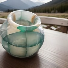 Contemporary Handmade Onyx Panelled Vase picture