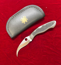 1st Gen Spyderco Civilian C12TUFS Tufram Coated Aluminum Kraton Inlay G2 SS picture