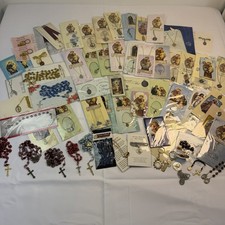 Lot 64 Pcs Catholic Religious Medal Charm Pendant Crucifix Cross Angel Rosary picture