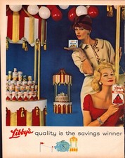 Vintage 2 Page Print Ad -1960 Libby's Canned Vegetables and Fruits picture