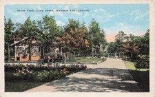 Michigan City IN Indiana Oriole Trail Long Beach Automobile Vtg Postcard 10A picture